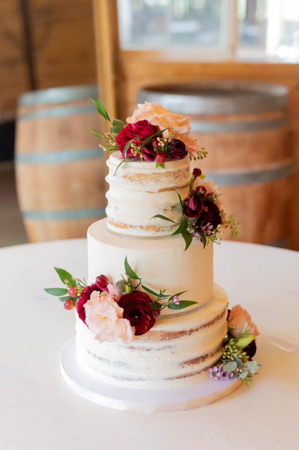 Romantic outdoor wedding ceremony and celebration