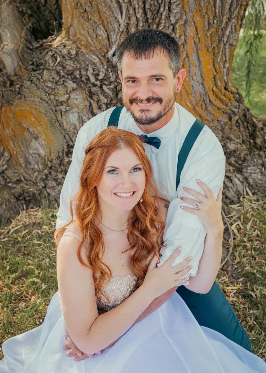 Bride and groom celebrating their special day